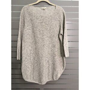 EILEEN FISHER Women's Lightweight Ribbed Sweater S/P Organic Cotton Beige